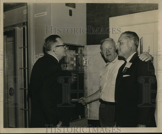 1962 Press Photo Charles Hahy, Howard Gleason, Charles Griffon - nob26808