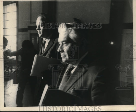 1970 Press Photo Judge Edward A. Haggerty, Jr. en route to Criminal Trial Court