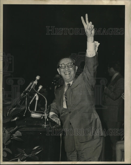 1969 Press Photo Judge David Gertler addressing a convention - nob27280