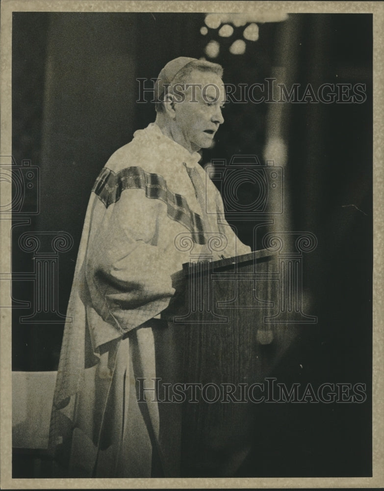 1973 Press Photo Archbishop Philip Matthew Hannan- Historic Images