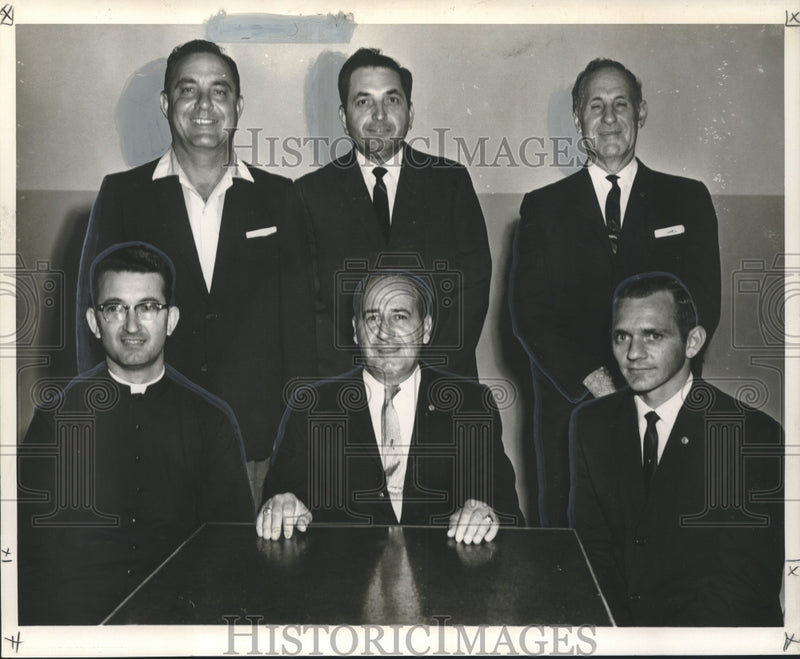 Load image into Gallery viewer, 1965 Press Photo Officers of the Holy Name Society of Our Lady of Prompt Succor
