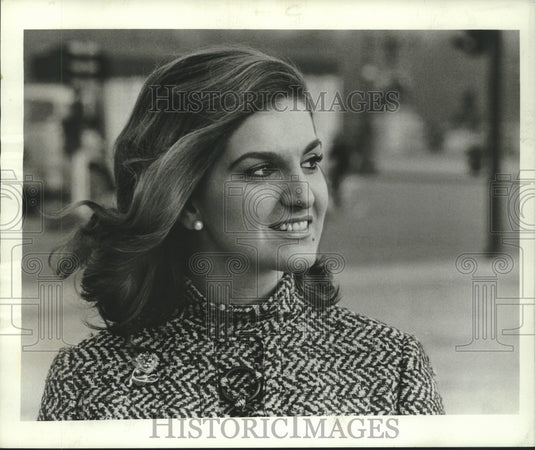 1969 Press Photo Michelle Gromier, recently designated "Mademoiselle de Paris"- Historic Images