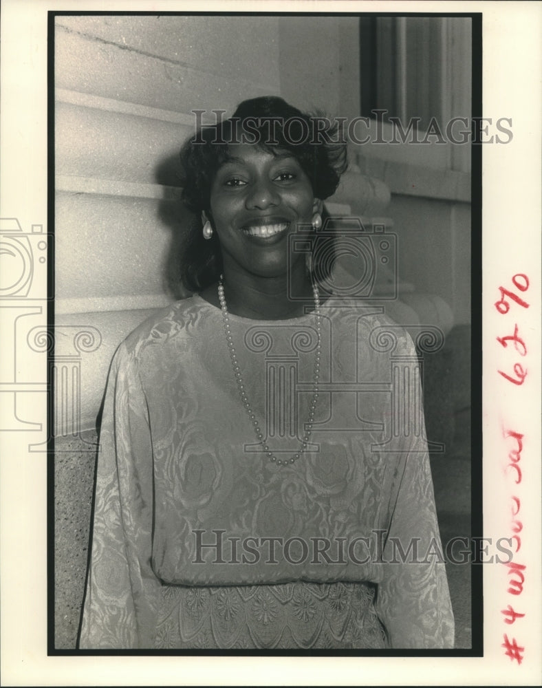 1990 Press Photo Terrie Ann Harris, Neighborhood Development Association- Historic Images