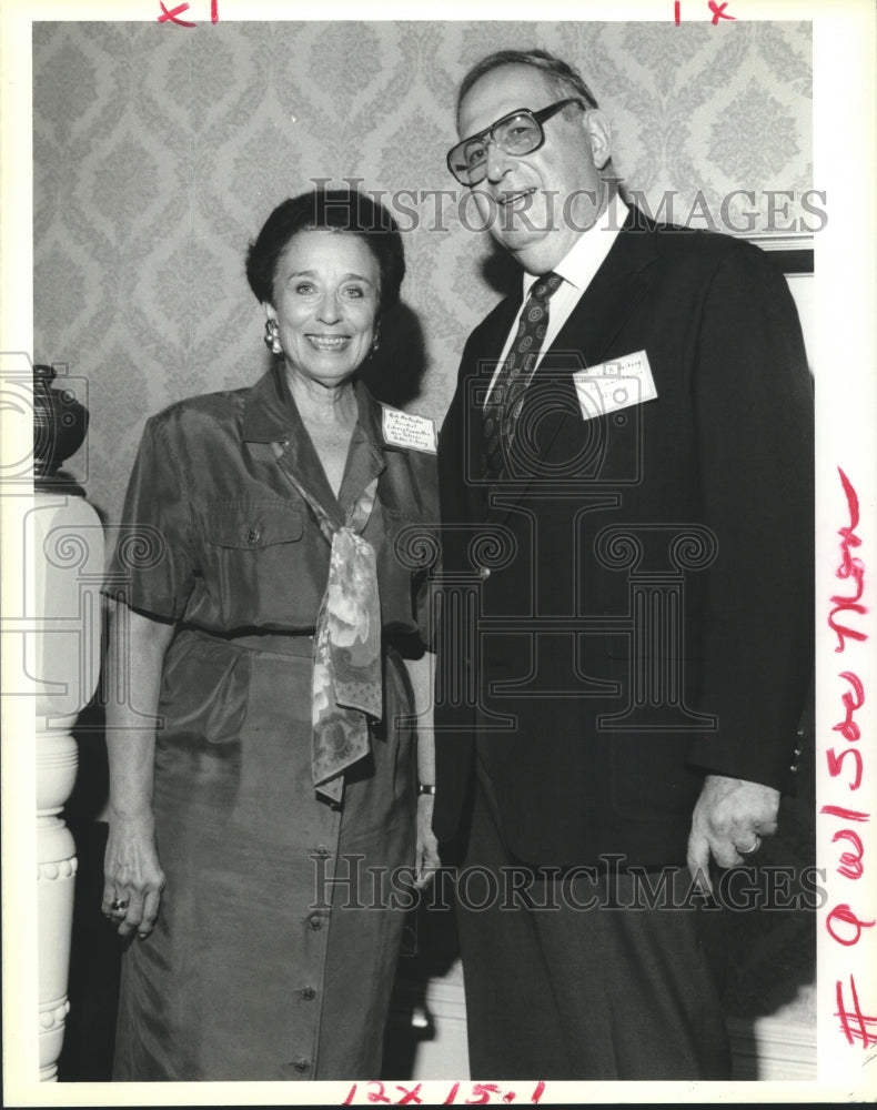 1993 Press Photo Ruth McCusker, Hon Ira B. Harkavy - NOPL- Historic Images