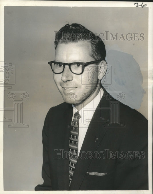1960 Press Photo Reverend George Harkins of Memorial Methodist Church