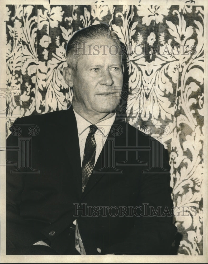 1968 Press Photo General Hugh Pate Harris, a four-star general for Mardi Gras- Historic Images