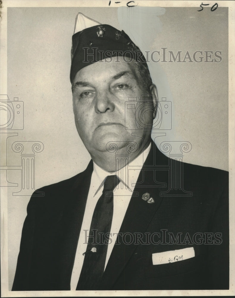 1968 Press Photo William J. Gower, New Commander of Jean Lafitte Barracks 1846