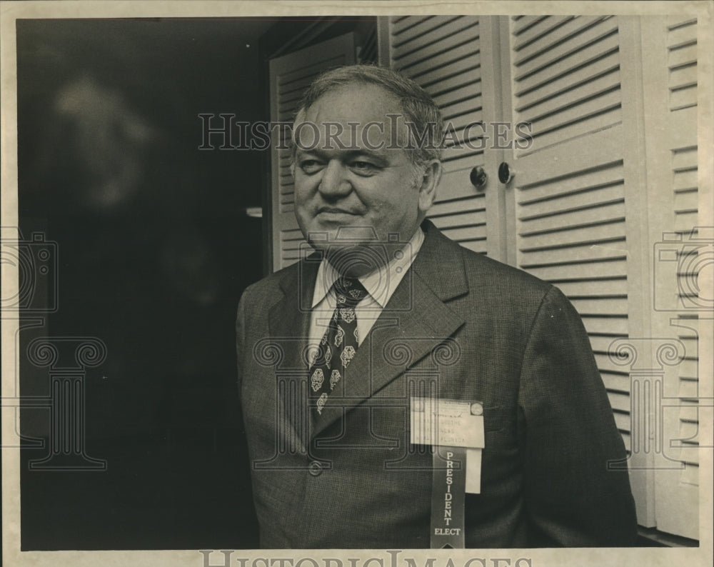 1972 Press Photo Howard L. Grothe, INAE president elect at Jung Hotel- Historic Images