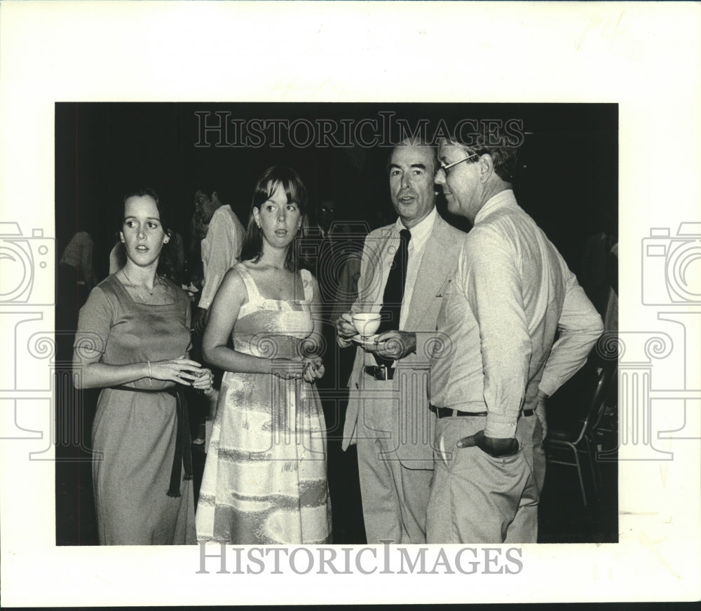 1979 Press Photo Jean Gibert, Elizabeth Burke, James Gibert, James Burke- Historic Images