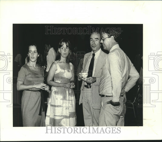 1979 Press Photo Jean Gibert, Elizabeth Burke, James Gibert, James Burke- Historic Images