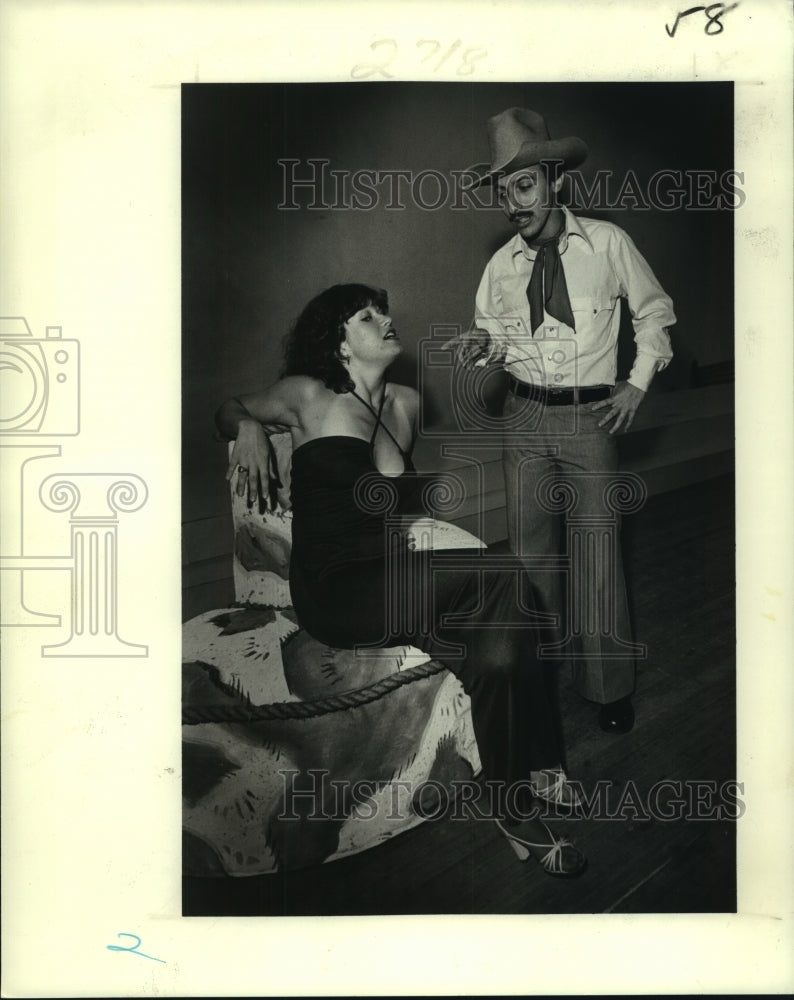 1978 Press Photo Liz Smith and Lary Hesdorffer for Tulane Summer Lyric Theater- Historic Images