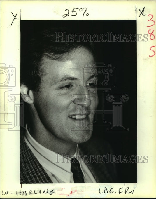 1988 Press Photo Robert Harling, writer of "Steel Magnolias" - nob30494- Historic Images