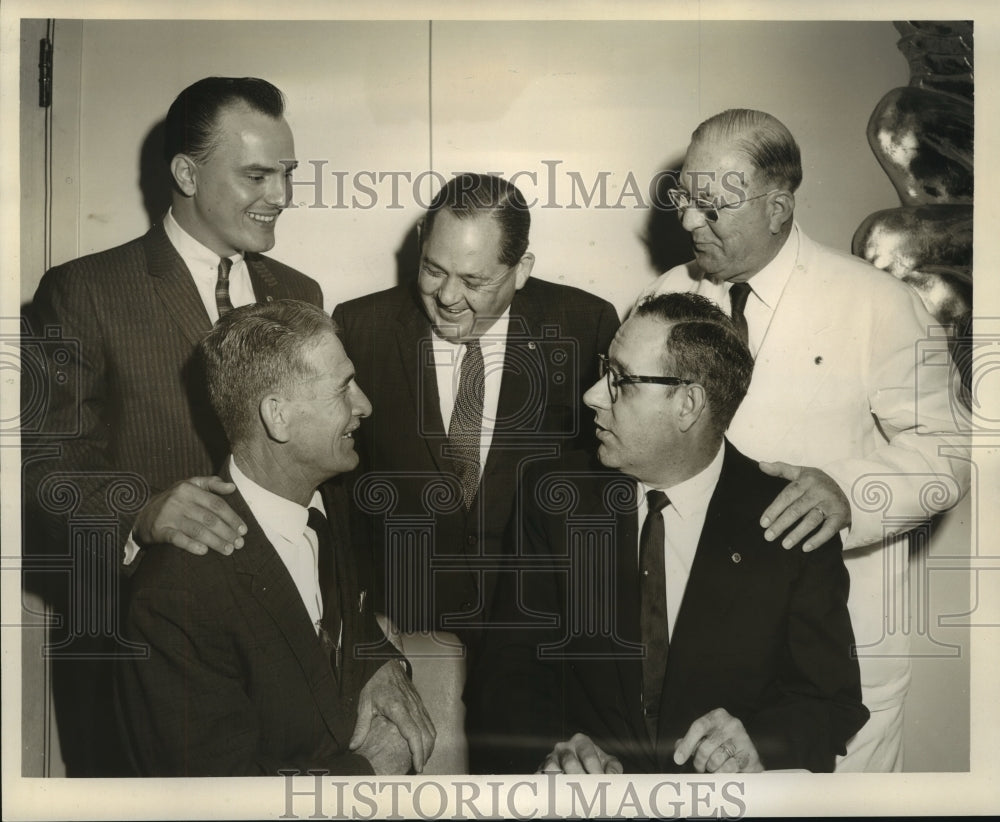 1959 Press Photo Group at dinner/dance installation of Lions Club officers- Historic Images