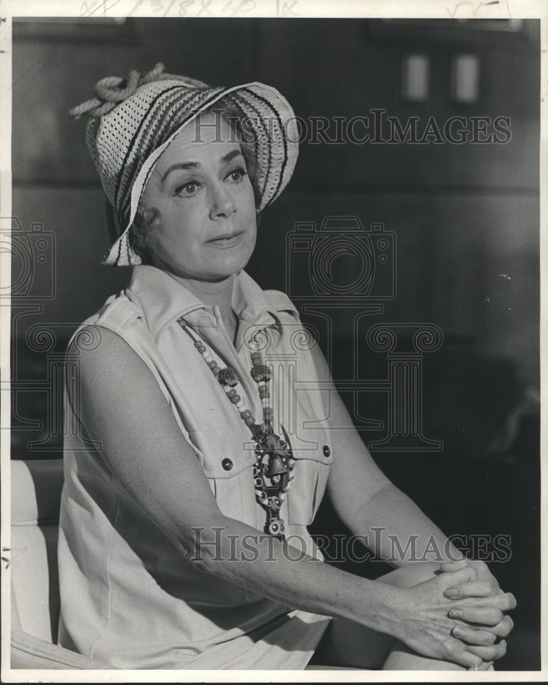 1969 Press Photo June Havoc, acting in one of her scenes- Historic Images