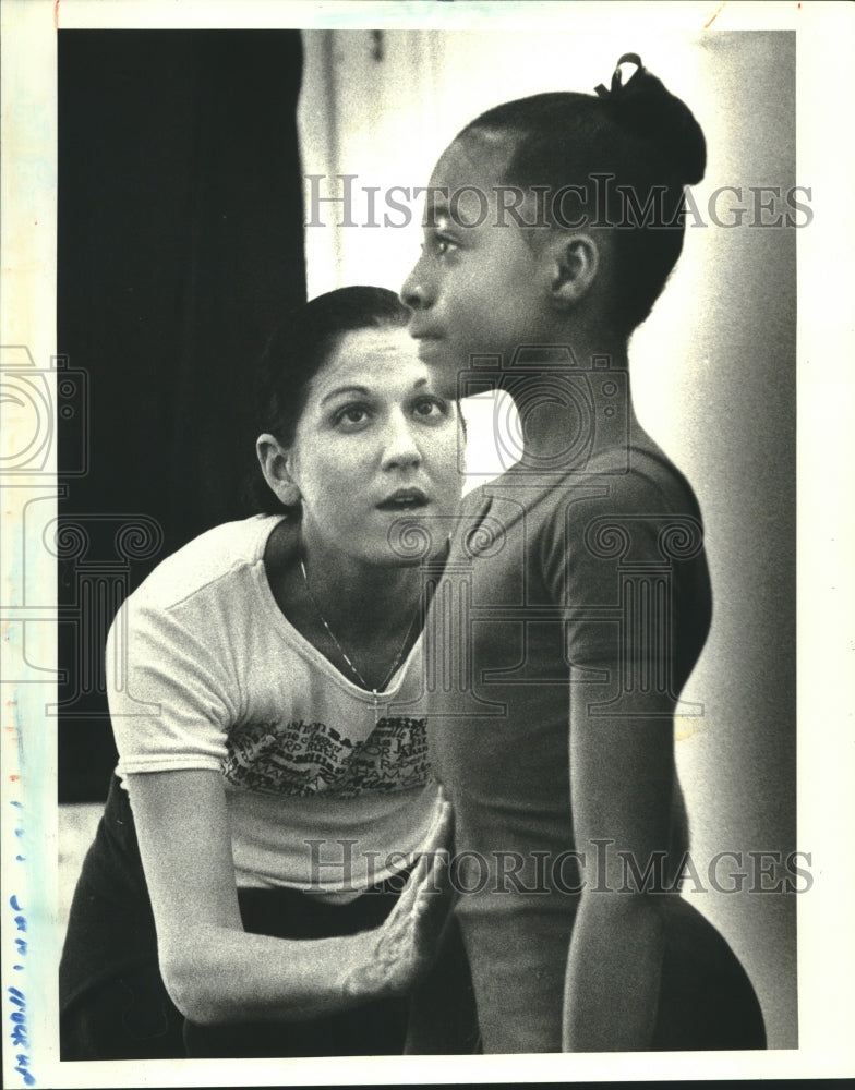 1984 Press Photo Nicole Hayes audition at New Orleans Center for Creative Arts- Historic Images