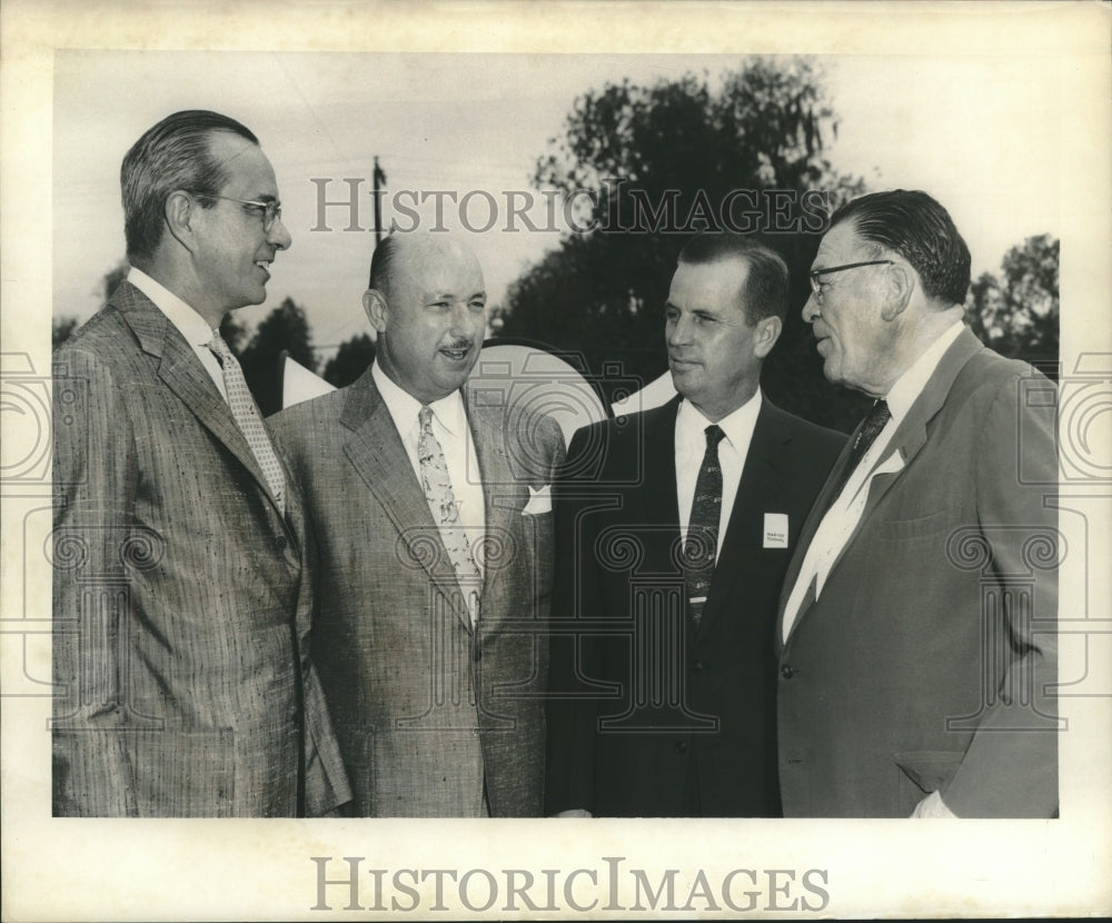 1957 Press Photo Wallace Davis, James Ayres Jr., Grady Carlisle, John Holtgreve- Historic Images