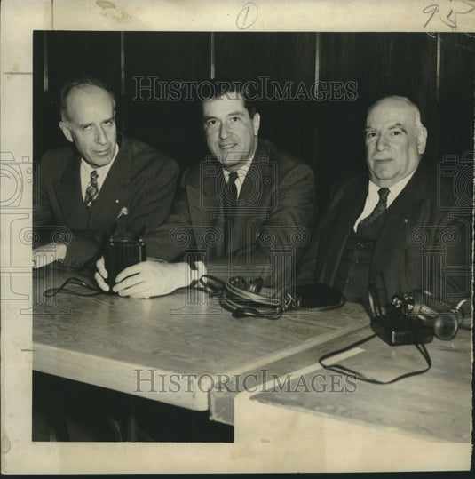 1955 Press Photo Strong voices of Western Hemisphere journalism at board meeting