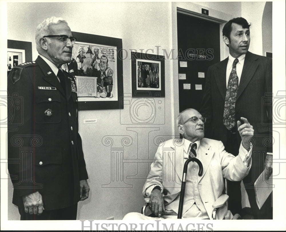 1979 Press Photo F. Edward Hebert at the Hebert Hall Dedication Ceremonies