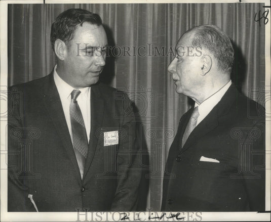 1969 Press Photo Dr. James Grace Jr. & Dr. Sidney Barber- Science Writer Seminar