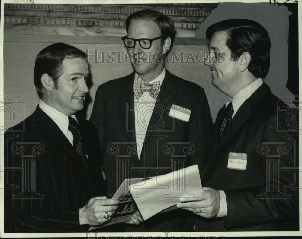 1973 Press Photo Directors of Crippled Children Hospital Drive at Campaign