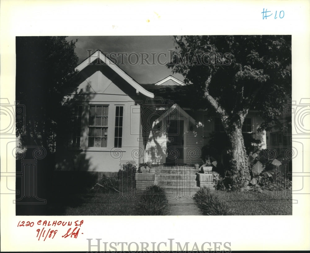 1989 Press Photo House on 1220 Calhoun Street - Historic Images