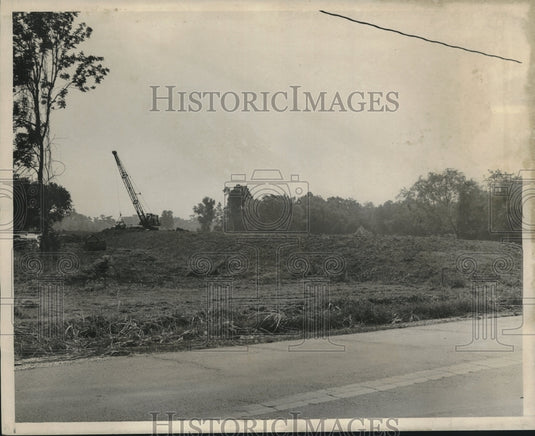 1973 Press Photo West Bank Hurricane Protection Levee Construction, Louisiana