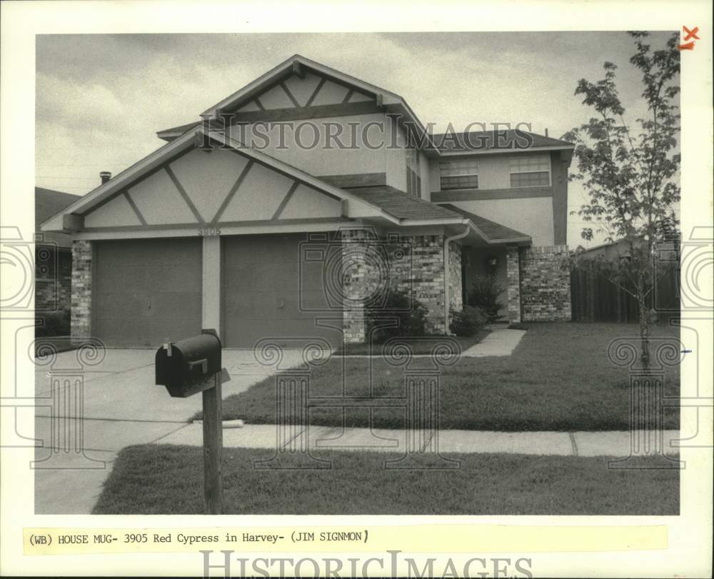 1988 Press Photo House at 3905 Red Cypress in Harvey- Historic Images