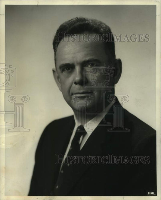 1961 Press Photo John Holcomb to speak at meeting of employee relations council.- Historic Images