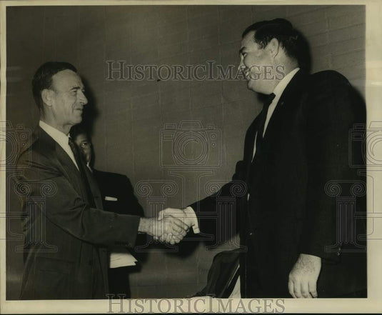 1960 Press Photo Robert Hughes, 24th judicial district court judge in Gretna- Historic Images