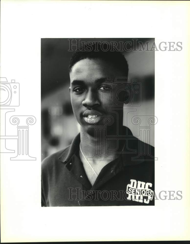 1991 Press Photo Baseball player Dennis Jones of Redeemer High School- Historic Images