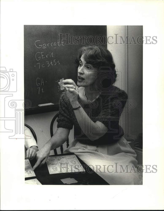 1987 Press Photo Speech pathologist Dr. Carolyn Jones.- Historic Images