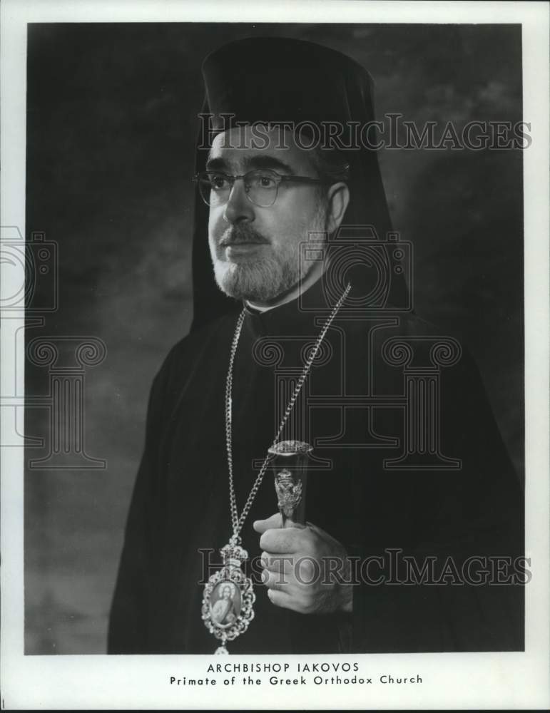 Load image into Gallery viewer, 1973 Press Photo Archbishop Iakovos, Primate of the Greek Orthodox Church
