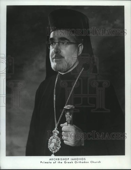 1973 Press Photo Archbishop Iakovos, Primate of the Greek Orthodox Church