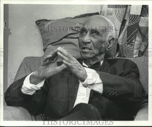 1976 Press Photo Henry Jones, 100 year old - nob42336