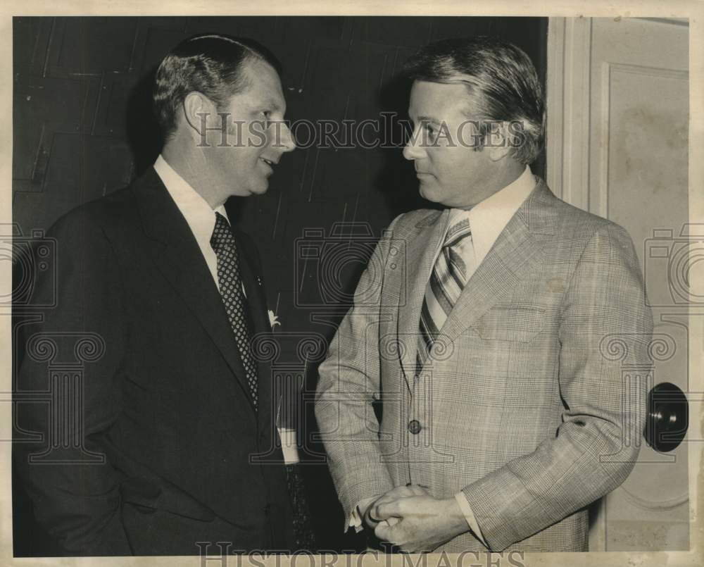 1973 Press Photo James Jones, Governor Edwards at Ind. Dev. Council meeting- Historic Images