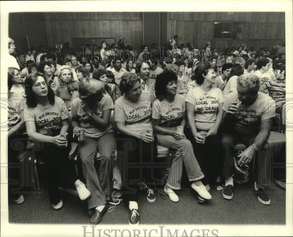 1979 Press Photo Local 309- Jefferson Parish School Bus Driver&#39;s Strike- Historic Images