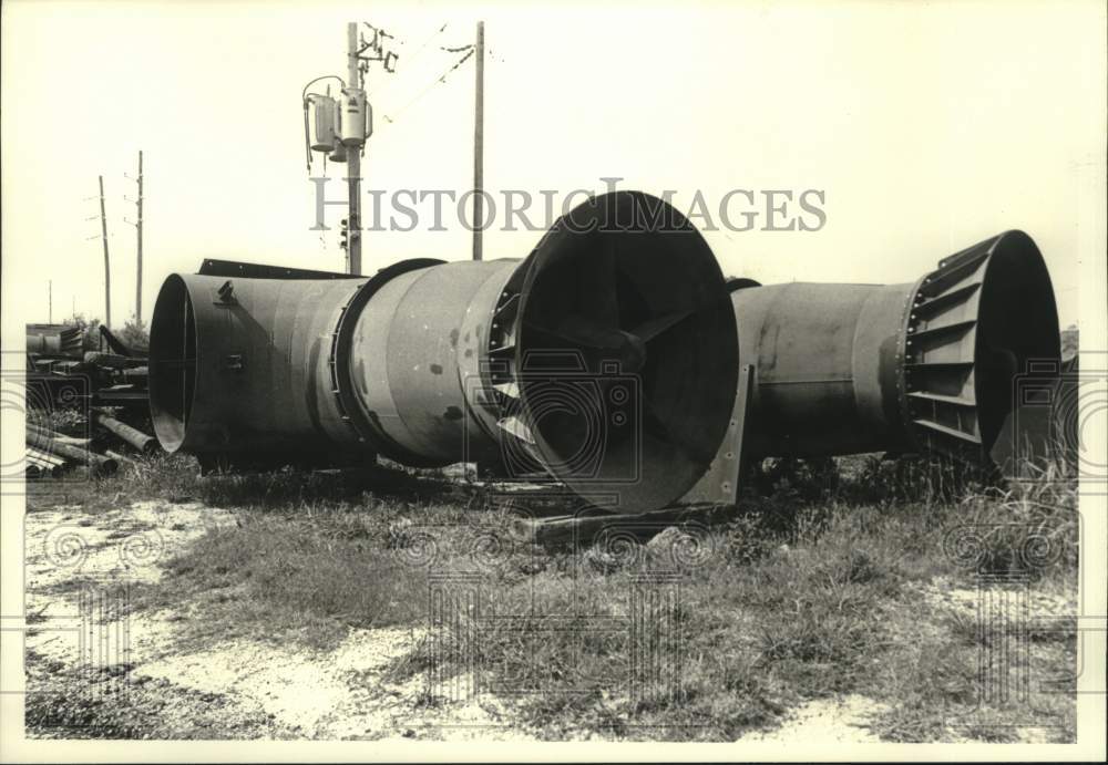1980 Press Photo Pumps for Elmwood Pumping Station at Lake Pontchartrain