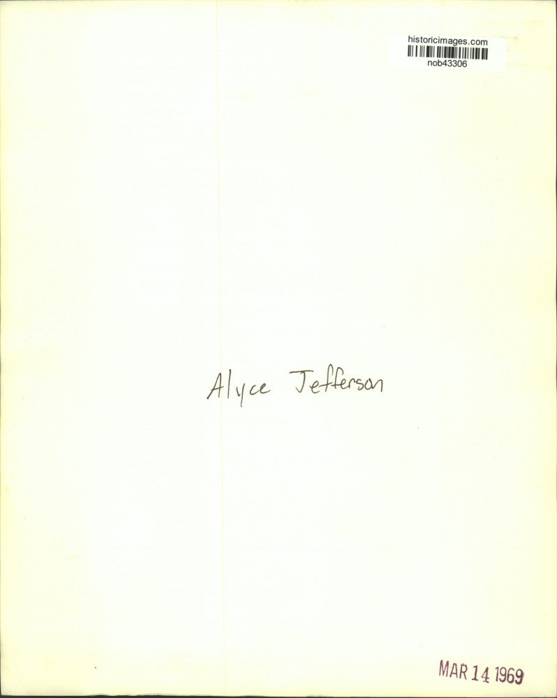 1969 Press Photo Alyce Jefferson - nob43306
