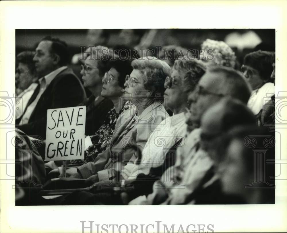 1992 Press Photo Bonnabel Residents at the Jefferson Parish Council Meeting- Historic Images