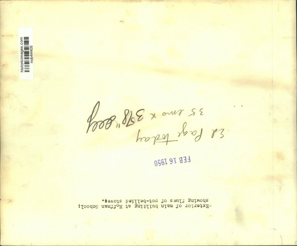 1950 Press Photo Exterior of main building at Hoffman School - nob44409