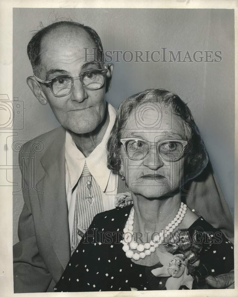 1965 Press Photo Mr. &amp; Mrs. Eugene Hoeltke Celebrate 50th Wedding Anniversary