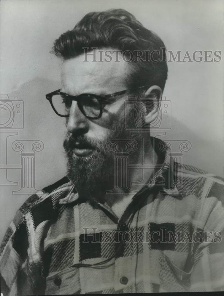 Load image into Gallery viewer, 1966 Press Photo Harold Horwood, author of "Tomorrow will be Sunday" - nob45100
