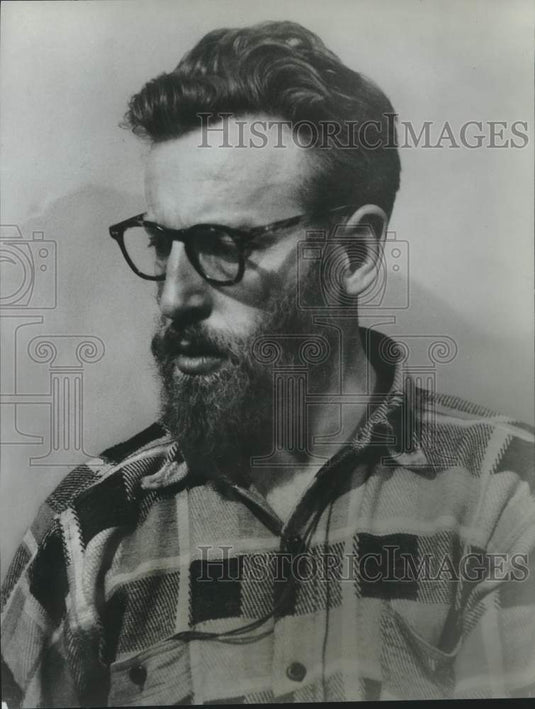 1966 Press Photo Harold Horwood, author of "Tomorrow will be Sunday" - nob45100