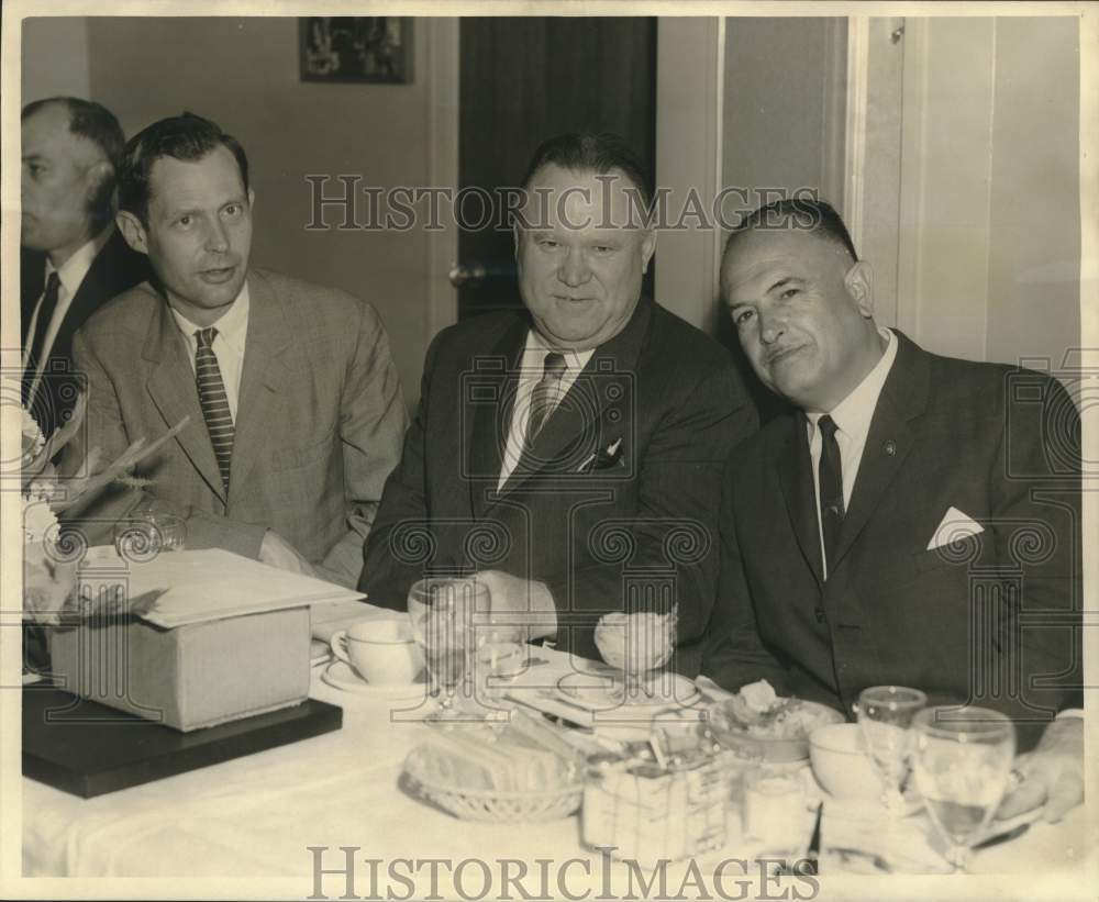 1964 Press Photo Albert Hamilton, Henry Carter and Guillermo Arzu at luncheon