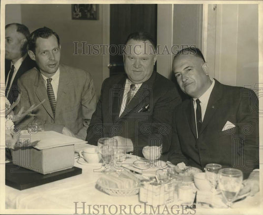 1964 Press Photo Albert Hamilton, Henry Carter and Guillermo Arzu at luncheon