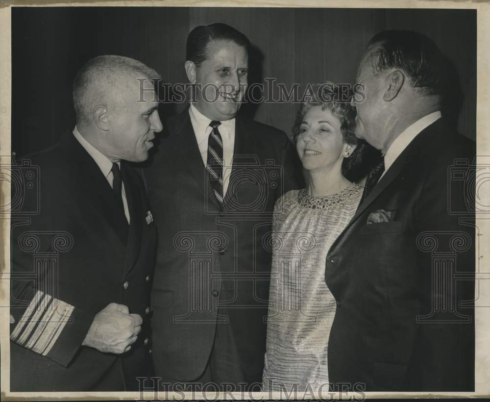 1967 Press Photo International House event held before the christening of ship.- Historic Images