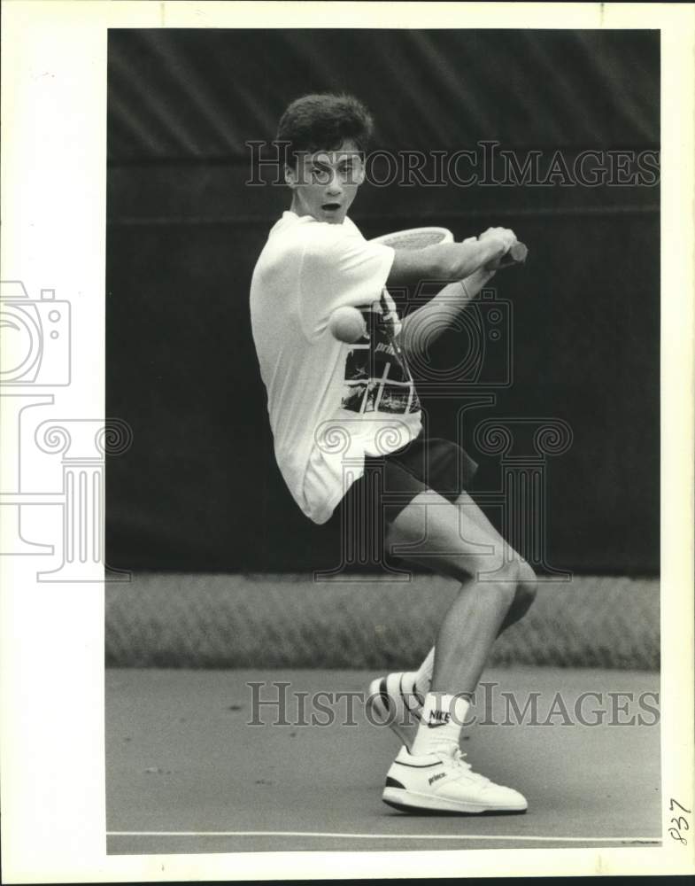 1988 Press Photo Tennis - Gerald Kahle during final match with Darren Dufour- Historic Images