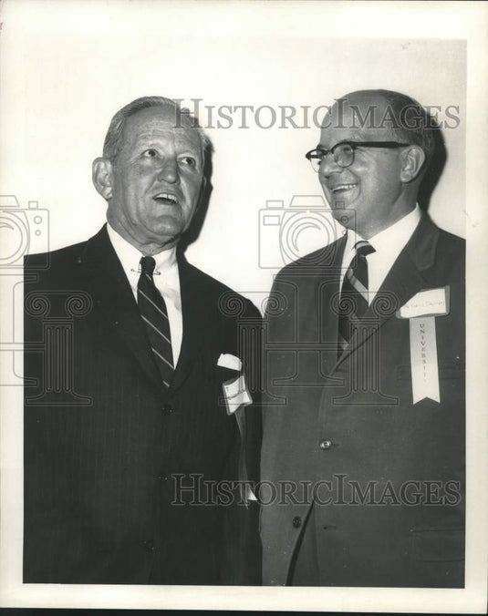 1959 Press Photo Harry Keller & Gayle Delferes at Tulane Educational Conference