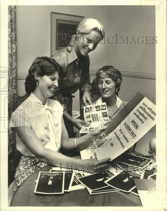 1979 Press Photo Ticket committee of New Orleans Philharmonic Symphony Orchestra- Historic Images
