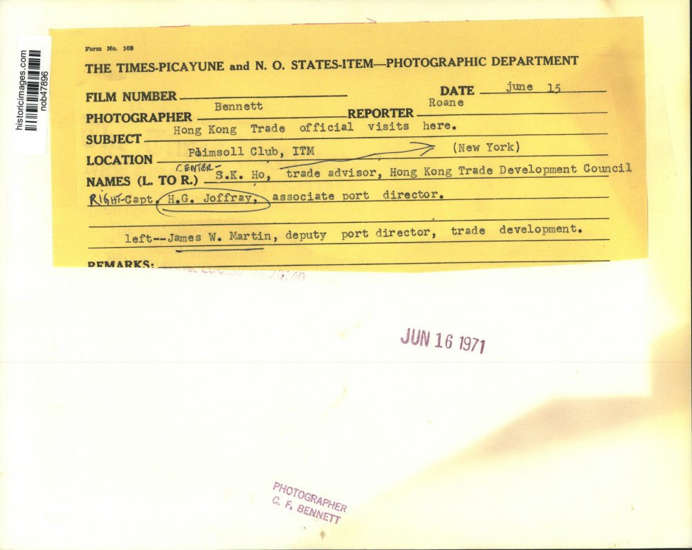 1971 Press Photo Group of the Hong Kong Trade Development Council - nob47896